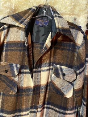 Vintage (60s to 70s) Woodland Heritage Plaid Men’s  Flannel  Shirt. Size M